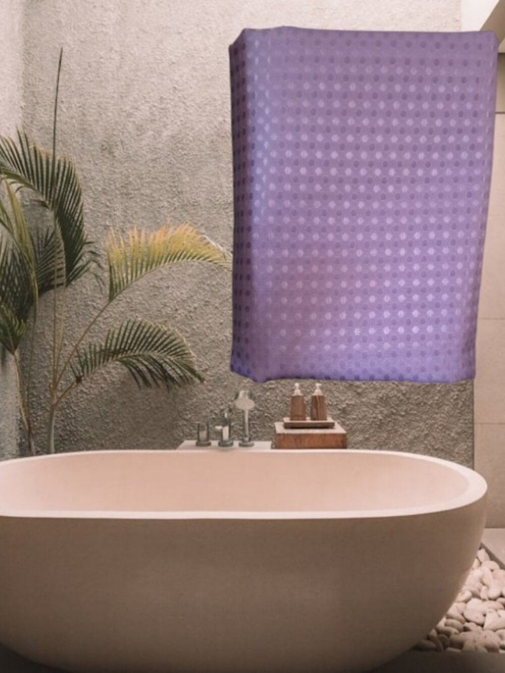 Mon Chateau Heavy Polyester Fabric 72x72" Ombre Lilac Shower Curtain  ✨NWOT/NIP✨
